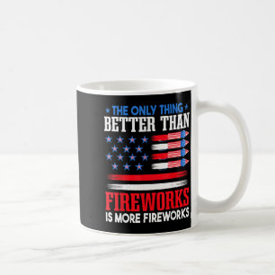 Caneca De Café 4 de Julho Dia da Independência Fogo de Artifício 