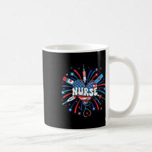 Caneca De Café 4 De Julho Enfermeira Bandeira Americana Quarto De