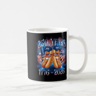 Caneca De Café 4 de Julho Funny Hotdog 250º Aniversário EUA