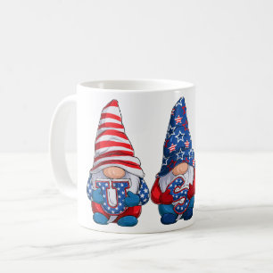 Caneca De Café 4 de julho Gnomos dos EUA