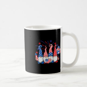 Caneca De Café 4 De Julho Gnomos Patriótico Americano Flag Cute G