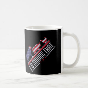 Caneca De Café 4 de julho I'd Fumar aquele Churrasco Patriot