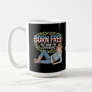Caneca De Café 4 De Julho "Livre De Nasceres Mas Agora Sou Caro"