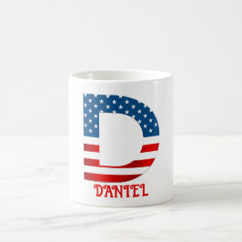 Caneca De Café 4 De Julho Monograma - Mug De Café Personalizado