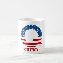 Caneca De Café 4 De Julho Monograma - Mug De Café Personalizado