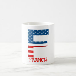 Caneca De Café 4 De Julho Monograma - Mug De Café Personalizado