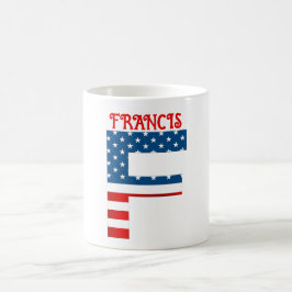 Caneca De Café 4 De Julho Monograma - Mug De Café Personalizado