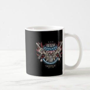 Caneca De Café 4 de julho Patriótico Americano Militar Veterano I