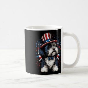 Caneca De Café 4 De Julho Patriótico Collie Dog Usinas