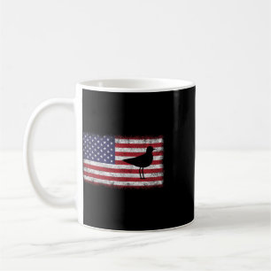 Caneca De Café 4 De Julho Patriótico Engraçado Pássaro Plover Sno