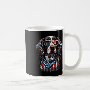 Caneca De Café 4 De Julho, Patriótico Ponteiro Alemão Curto D