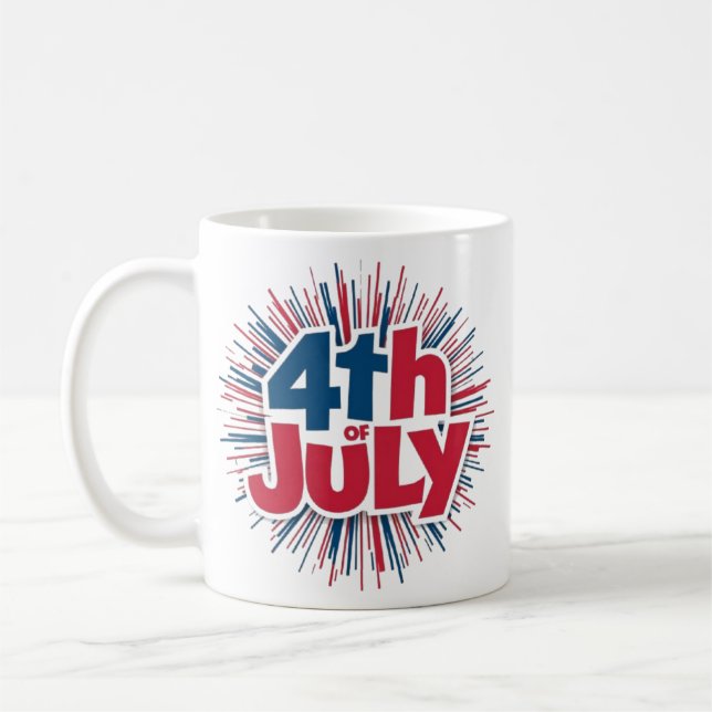 Caneca De Café 4 de julho Sublimation-98146 (Esquerda)