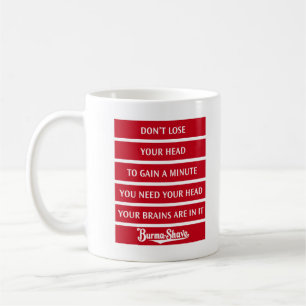 Caneca de café 4 do tinir do Burma-Shave