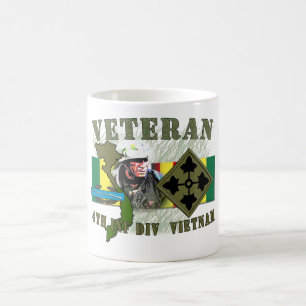 Caneca De Café 4o Inf Div-Vietnam (w/CIB)
