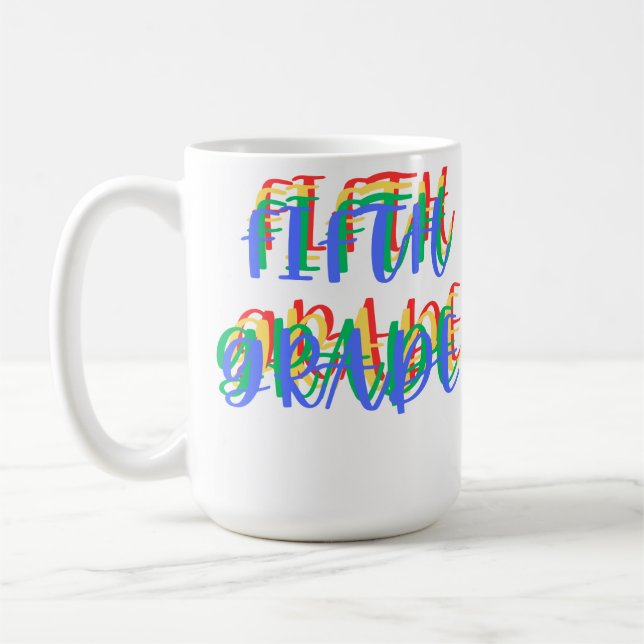 Caneca De Café 5º ano Pó de café do professor (Esquerda)