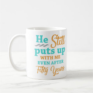 Caneca De Café 50º Aniversário do Humor das Mulheres