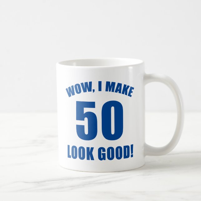 Caneca De Café 50º Aniversário Gag Gift (b) (Direita)