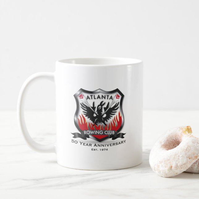 Caneca De Café 50.º aniversário Clássico 11 oz (Com Donut)