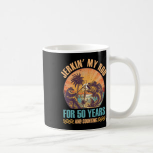 Caneca De Café 50.º aniversário para o pescador que me ensombra 5