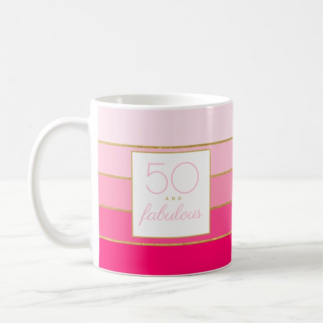 Caneca De Café 50 anos e fabuloso ouro rosa (Esquerda)