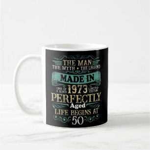 Caneca De Café 50 Anos O Homem Mito Lenda Feita Em 1973 50º