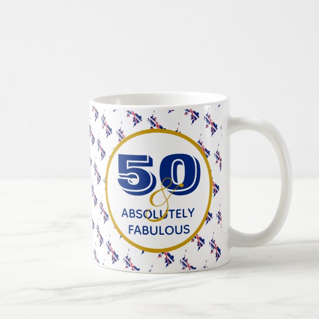 Caneca De Café 50 e EXCELENTE BRITAIN, absolutamente Fabuloso, An (Direita)