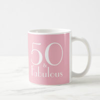 50 e Fabuloso 50º Aniversário Gifts Mug
