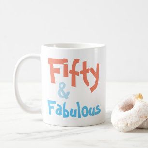 Caneca De Café 50 e Fabuloso Aniversário Mug