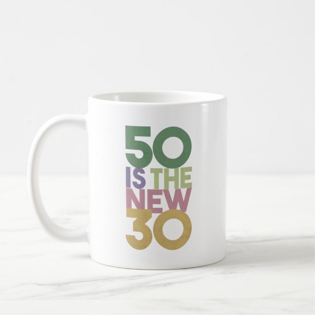 Caneca De Café 50 é o novo 30 - 50º presente de aniversário essen (Esquerda)