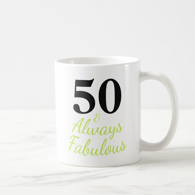Caneca De Café 50 e sempre fabuloso (Direita)