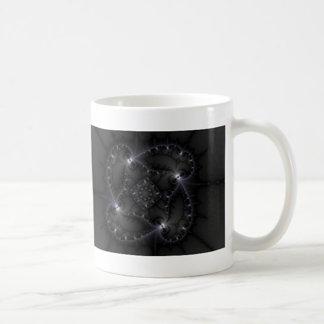 Caneca De Café 50 Formas De Cinzas - Arte Fractal (Direita)