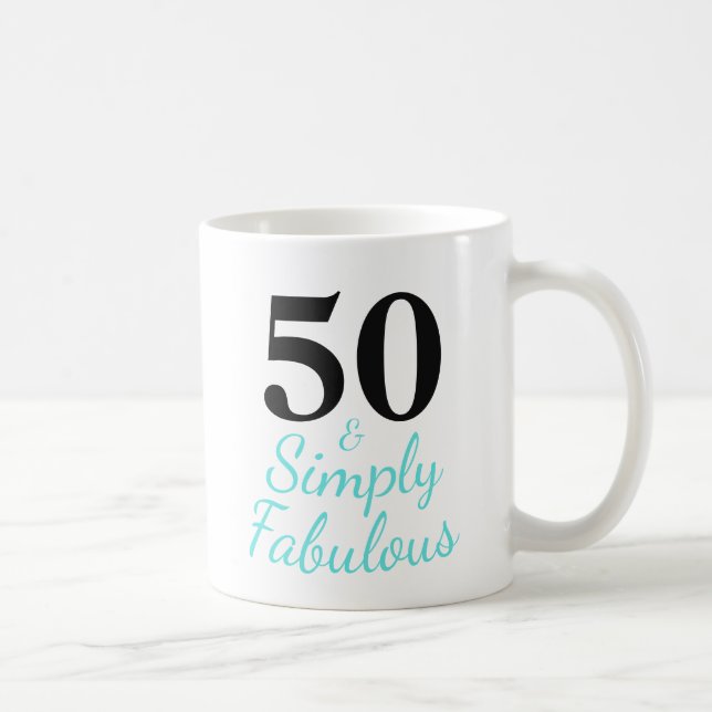 Caneca De Café 50 & Simplesmente Fabuloso  (Direita)