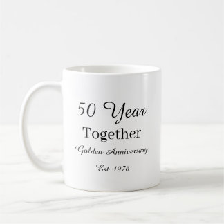Caneca De Café 50 Year Anniversary Mug Golden Wedding Anniversary