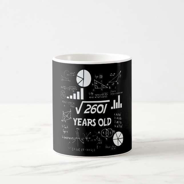 Caneca De Café 51 Years Old Bday Math Teacher 51st Birthday Gift (Centro)