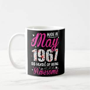 Caneca De Café 55º aniversário incrível desde maio de 1967