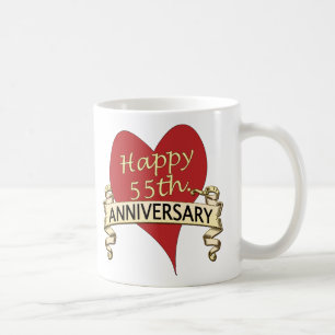 Caneca De Café 55th. Aniversário