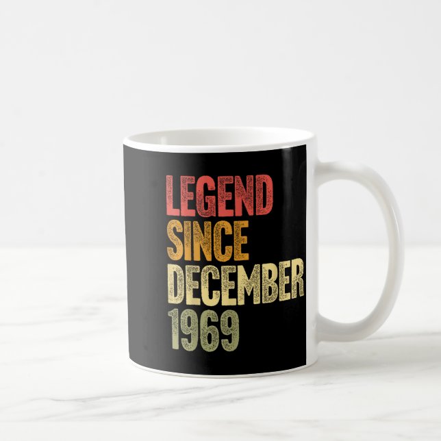 Caneca De Café 56 Year Old Legend Since December 1969 Retro 56th  (Direita)