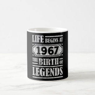 Caneca De Café 58 Anos De Idade 1967 Nascimento Da Legenda 58º An