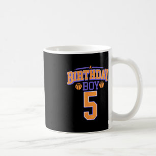 Caneca De Café 5 Birthday Boy Basball De Mais De 5 Anos