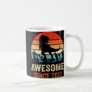 Caneca De Café 5 Birthday Dinosaur 5 Anos Crianças Incríveis