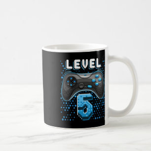 Caneca De Café 5 Controladora de videogame 5 Birthday Gamer Gift