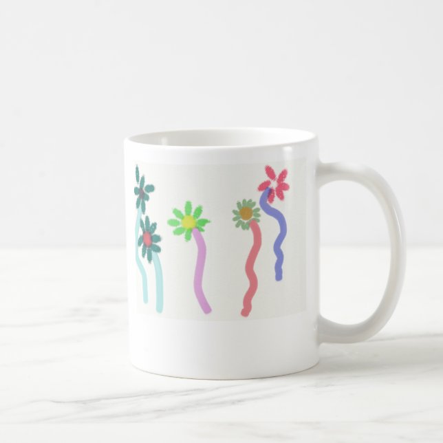 Caneca De Café 5 flores, amigos são como flores… o mais… (Direita)