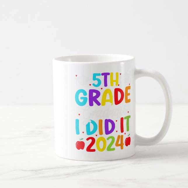 Caneca De Café 5 Formando I Fez 2024 No Último Dia Da Escola (Direita)