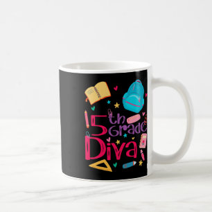 Caneca De Café 5 Grau Diva Menina de Professores Bonita Primeiro