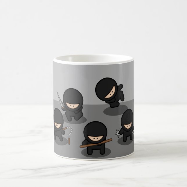 Caneca De Café 5 Pequenos ninjas (Centro)