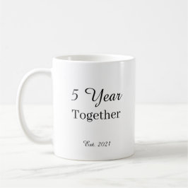 Caneca De Café 5 Year Anniversary Mug – First Wedding Anniversary