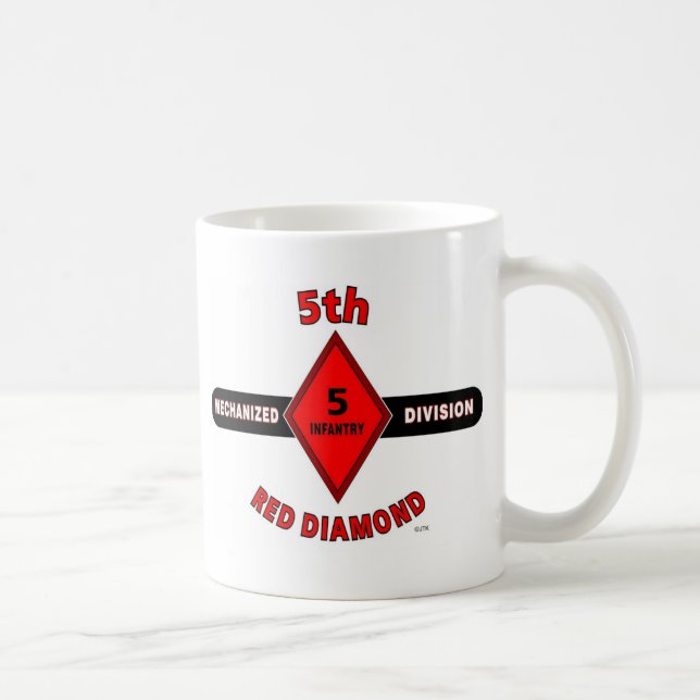 Caneca De Café 5o DIVISÃO de INFANTARIA (MECANIZADA) "DIAMANTE (Direita)