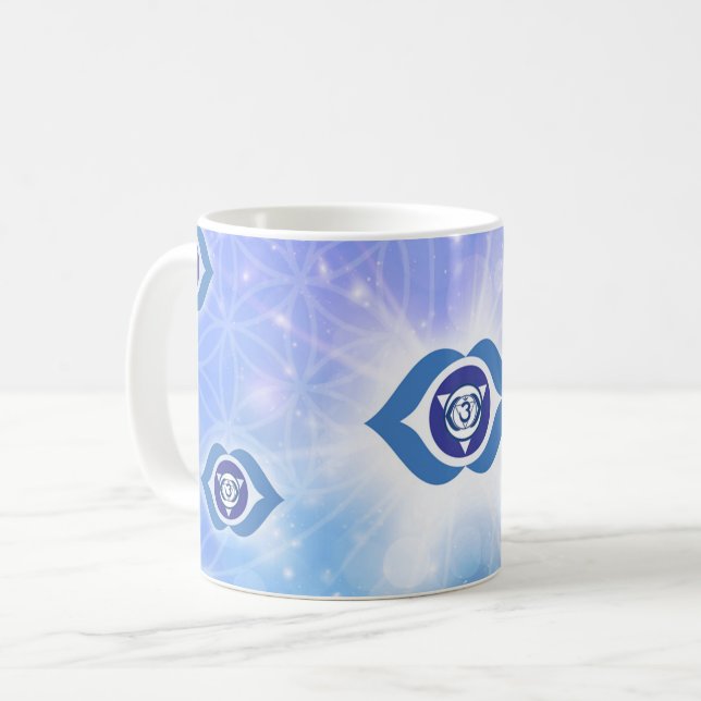 Caneca De Café 6º Chakra - Chakra do Terceiro Olho (Frente Esquerda)