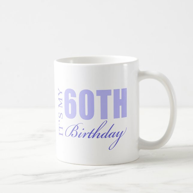 Caneca De Café 60ª Ideia de Presente de Aniversário (Direita)