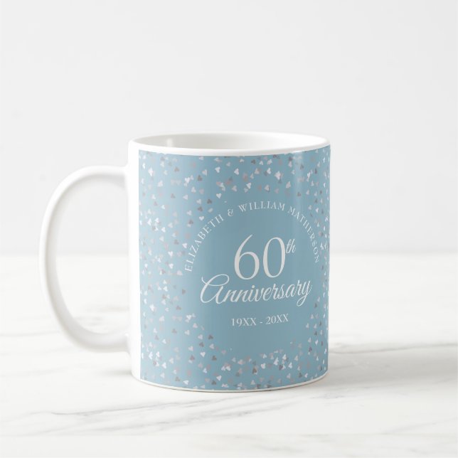 Caneca De Café 60º aniversário do "Hearts Confetti" (Esquerda)